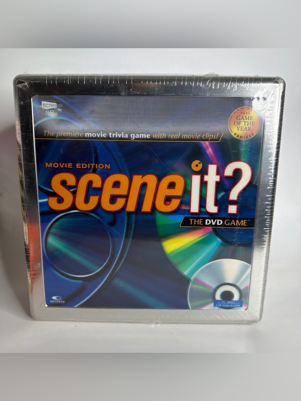 Scene It? Movie Edition DVD Trivia Game New Sealed Metal Tin